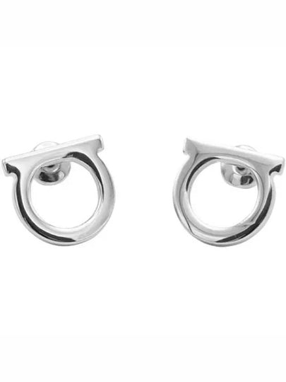 Gancini Earrings Silver - SALVATORE FERRAGAMO - BALAAN 2