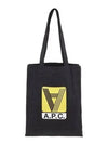 Lou Reverse Logo Printed Cotton Tote Bag Black - A.P.C. - BALAAN 2