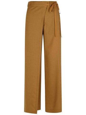 Mm6 Maison Margiela Beige Wool Trousers - MAISON MARGIELA - BALAAN 1