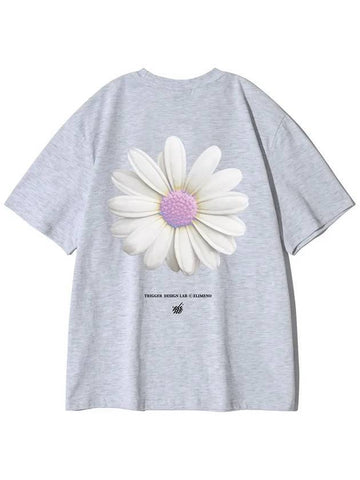 Daisy Short Sleeve T Shirt Melange - ELIMENO - BALAAN 1