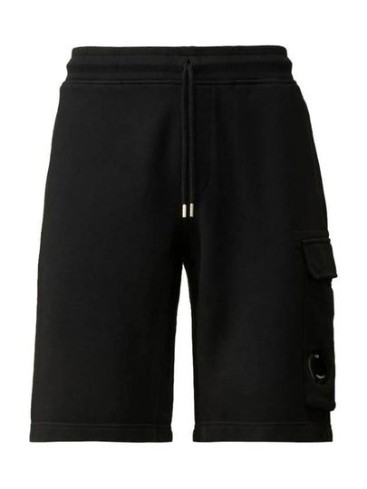 Cotton Diagonal Fleece Cargo Shorts Navy - CP COMPANY - BALAAN 2