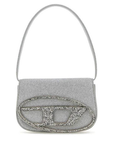 1DR Glitter Fabric Shoulder Bag Silver - DIESEL - BALAAN 1