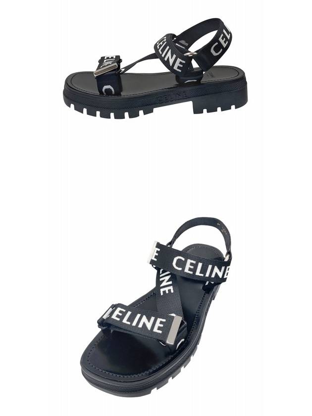 Leo Strappy Sandals Black - CELINE - BALAAN 5