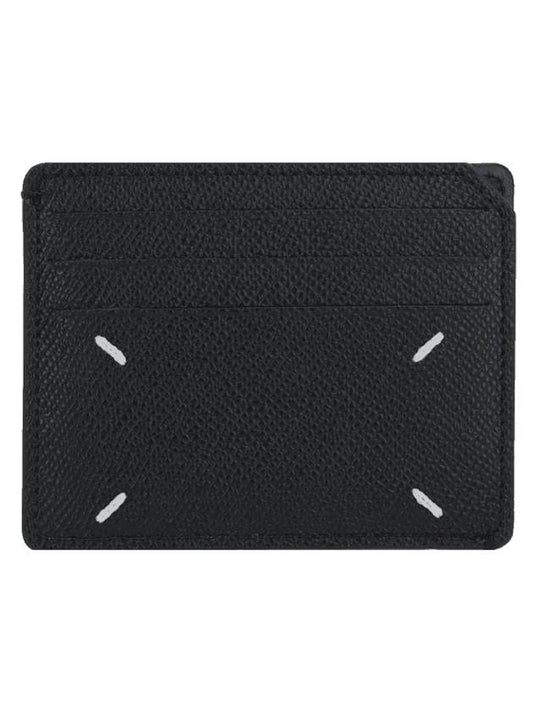 Stitch Small Card Wallet Black - MAISON MARGIELA - BALAAN 1