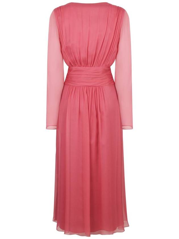 midi dress 04540114 A0189 PINK - ALBERTA FERRETTI - BALAAN 3