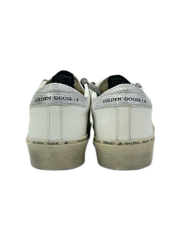 Hi Star White Metallic Silver Heel Tab Sneakers - GOLDEN GOOSE - BALAAN 5