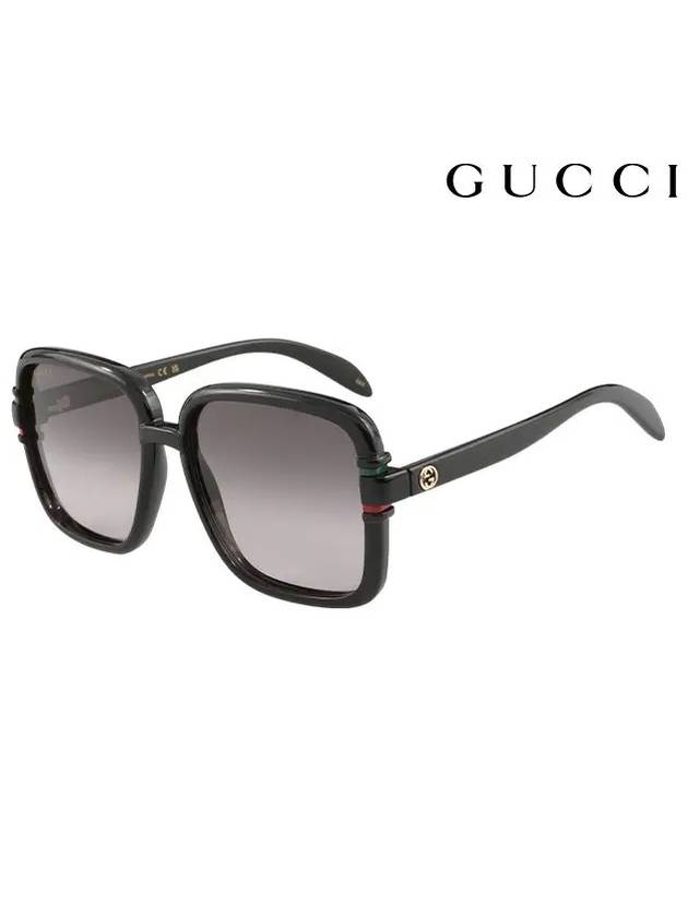 Eyewear GG Oversized Square Frame Sunglasses GG1066S001 - GUCCI - BALAAN 3