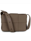 Intrecciato Cassette Small Cross Bag Taupe Grey - BOTTEGA VENETA - BALAAN 2