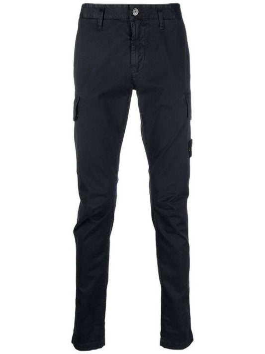 Waffen Patch Cargo Straight Pants Navy - STONE ISLAND - BALAAN.