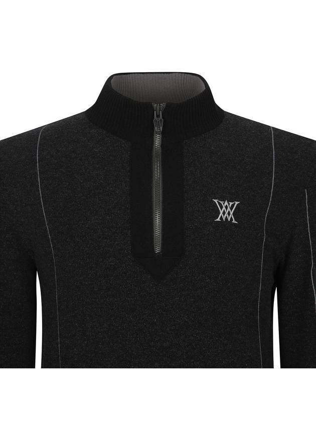 Official M TWO TONE HALF ZIP UP PULLOVER BK - ANEWGOLF - BALAAN 4