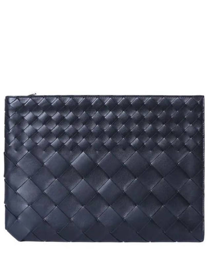 Intrecciato Clutch Bag Black - BOTTEGA VENETA - BALAAN 2