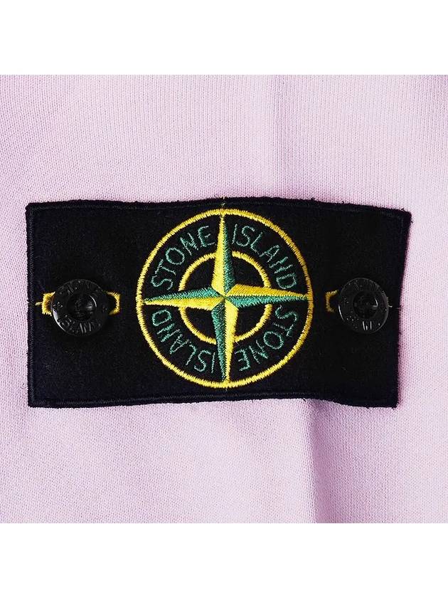 Wappen Patch Garment Dyed Sweatshirt Pink - STONE ISLAND - BALAAN 5