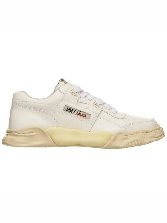 MAISON Parker OG leather low-top sneakers white - MIHARA YASUHIRO - BALAAN.