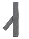 textured wool tie gray - BRUNELLO CUCINELLI - BALAAN.