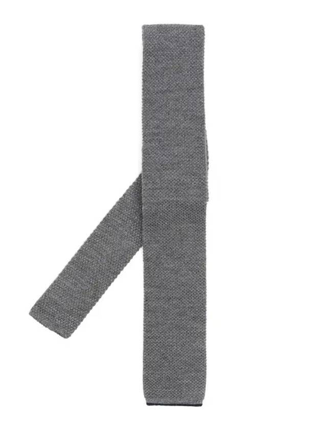 Textured Wool Tie Grey - BRUNELLO CUCINELLI - BALAAN 1