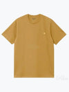 Men's Chase Mini Embroid Logo Short Sleeve T-Shirt Sunray - CARHARTT WIP - BALAAN 2