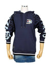 2SW875 4XC 77 Tiger Drawstring Navy Hoodie - KENZO - BALAAN 3