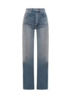 Women's Denim Flare Jeans Blue - SAINT LAURENT - BALAAN 2