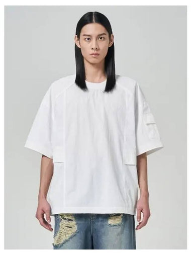 Nylon pocket detail short sleeve white domestic product GM0024012591361 - JUUN.J - BALAAN 1