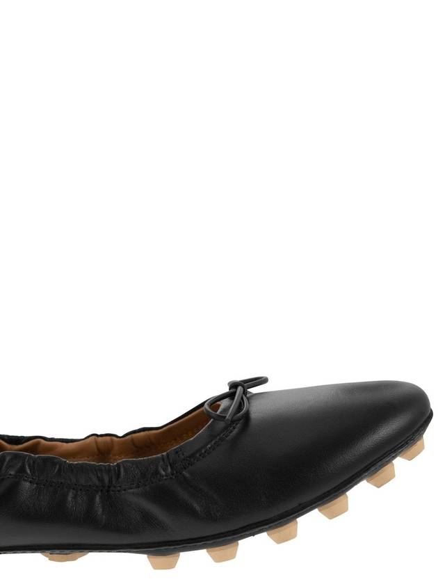 Bubble Leather Ballerina Black - TOD'S - BALAAN 7