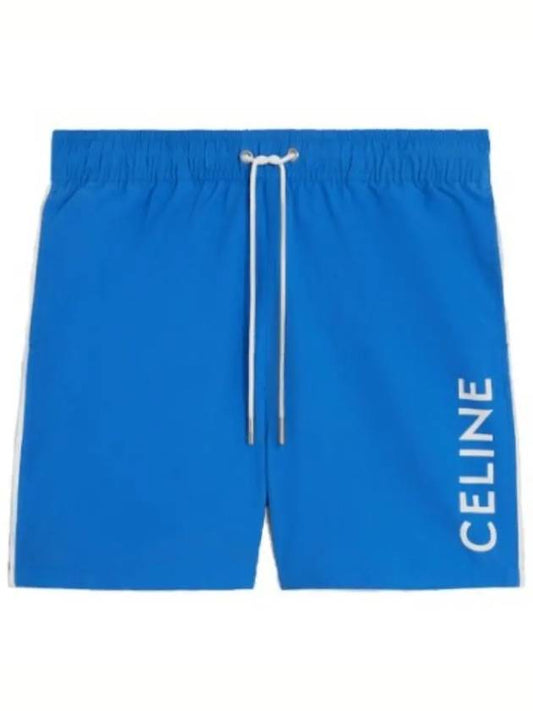 Piping Nylon Swim Shorts Royal Blue - CELINE - BALAAN 2