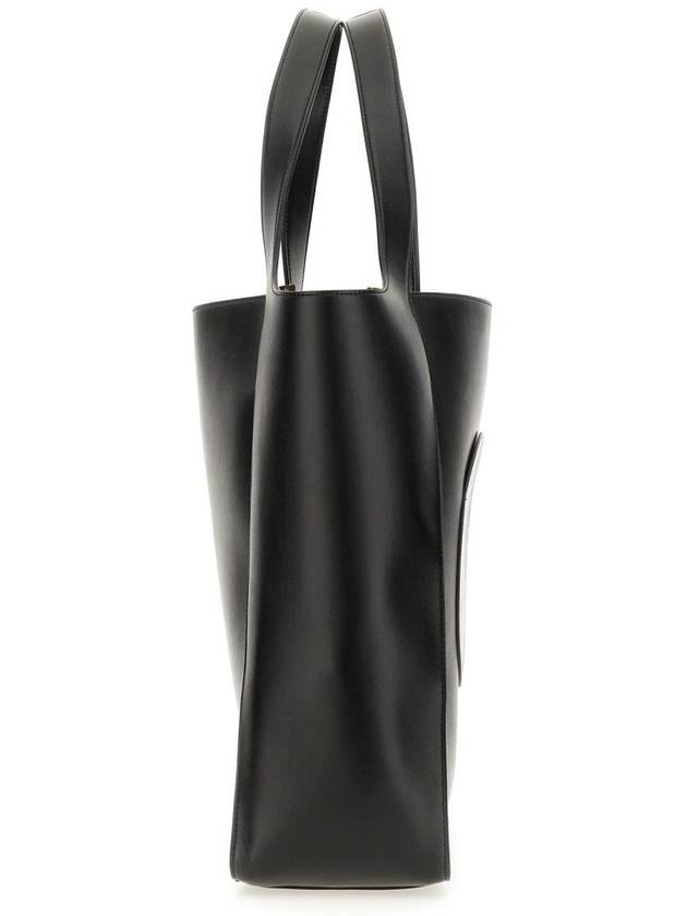 Perforated Logo Open Top Tote Bag Black - STELLA MCCARTNEY - BALAAN 5