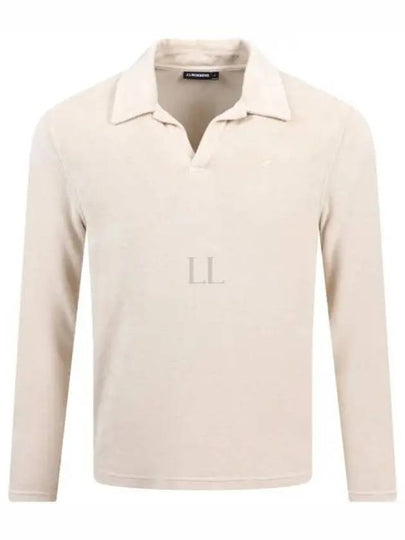 Thomas Terry Long Sleeve Polo Shirt Moonbeam - J.LINDEBERG - BALAAN 2