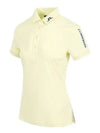 Women's Golf Tour Tech Polo Shirt Wax Yellow - J.LINDEBERG - BALAAN 2