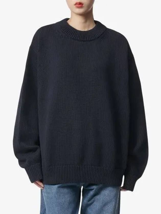 Senjo knit dark navy SENJOSNWDARKESTNAVY - STUDIO NICHOLSON - BALAAN 1