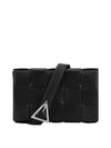 Urban Leather Crossbody Cassette Black Silver - BOTTEGA VENETA - BALAAN 2