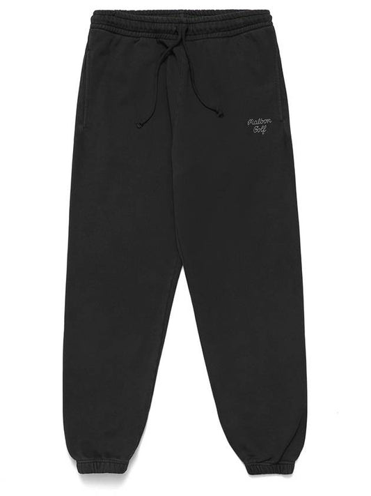 Health Seekers Golfers Malbon Script Sweatpants BLACK - MALBON GOLF - BALAAN 1