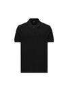 Piqué Polo Shirt Black - FENDI - BALAAN 1