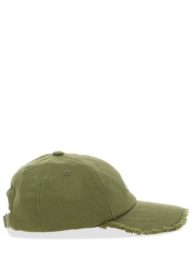 La Casquette Artichaut Fringe Metal Logo Ball Cap Khaki - JACQUEMUS - BALAAN 5