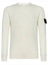 Crewneck Full Rib Wool Knit Top White - STONE ISLAND - BALAAN 2