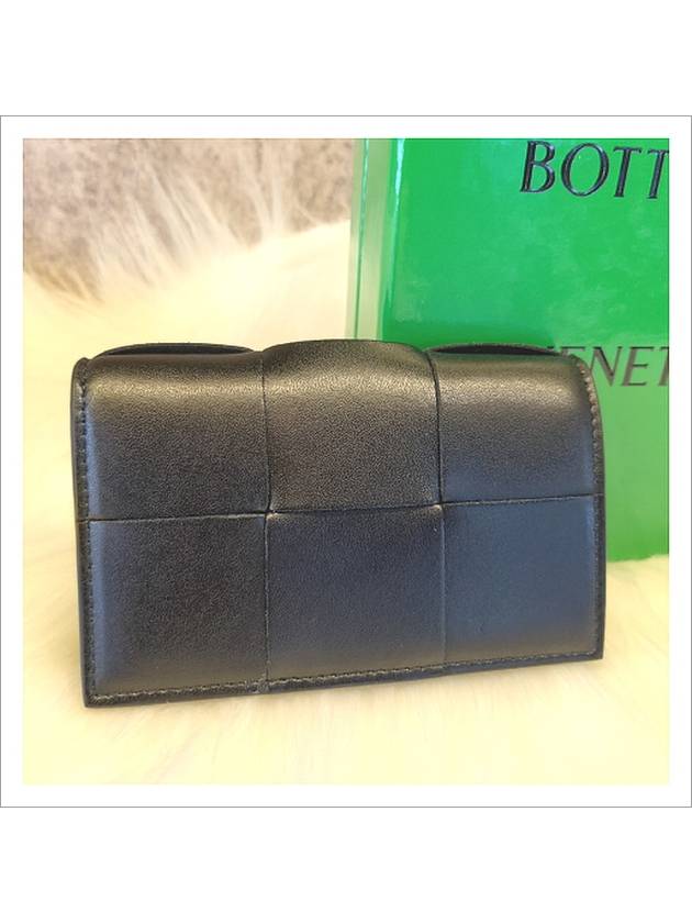 Cassette Business Card Wallet Black - BOTTEGA VENETA - BALAAN 3