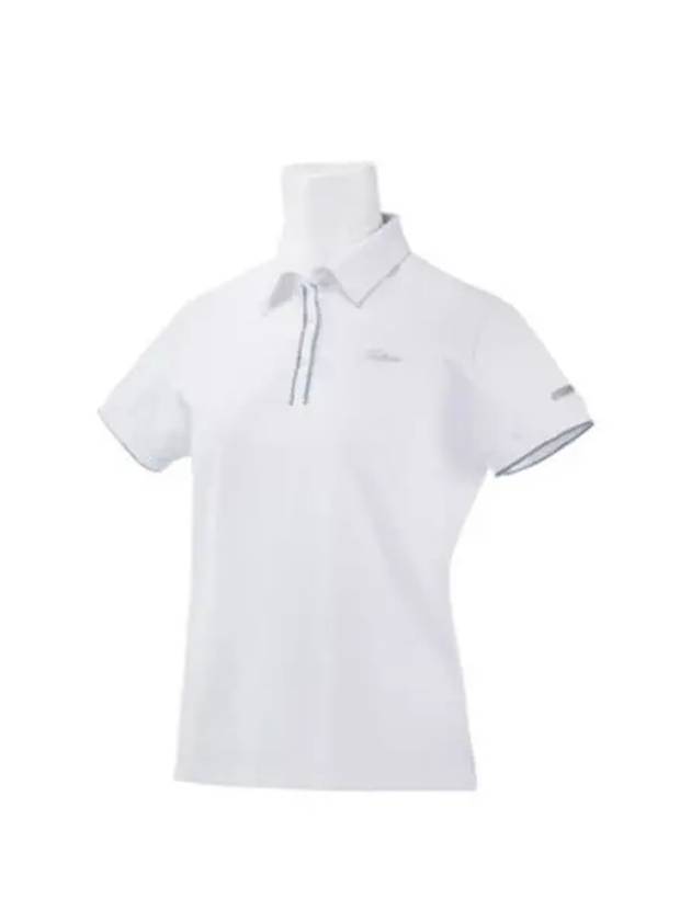 WMS Line Ribbed Pique Shirt TLPWS501J WT Women s - TITLEIST - BALAAN 1