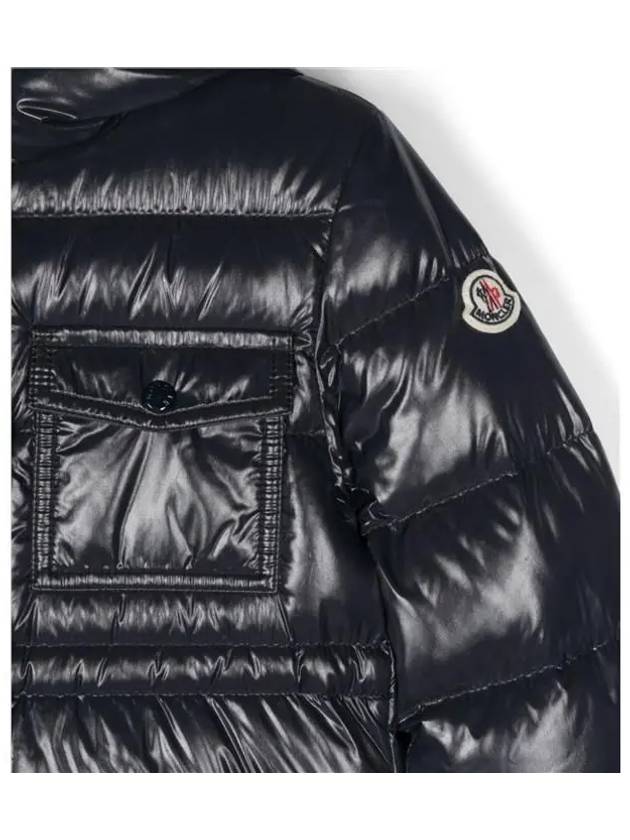 Moncler Junior 12 DACCA Hooded Long Down Coat Navy - MONCLER - BALAAN 2