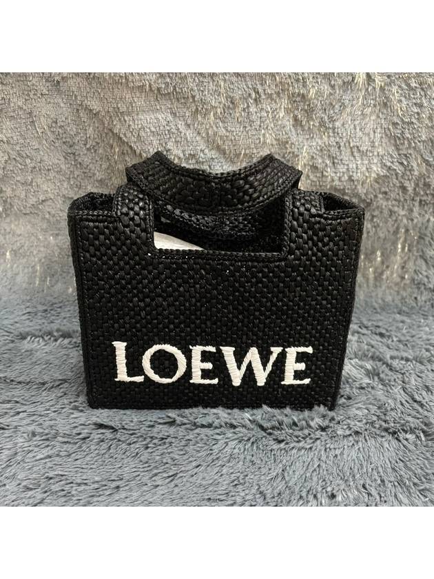 Raffia font mini tote bag - LOEWE - BALAAN 3