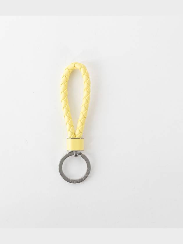 Intrecciato Lambskin Key Holder Sorbet - BOTTEGA VENETA - BALAAN 3