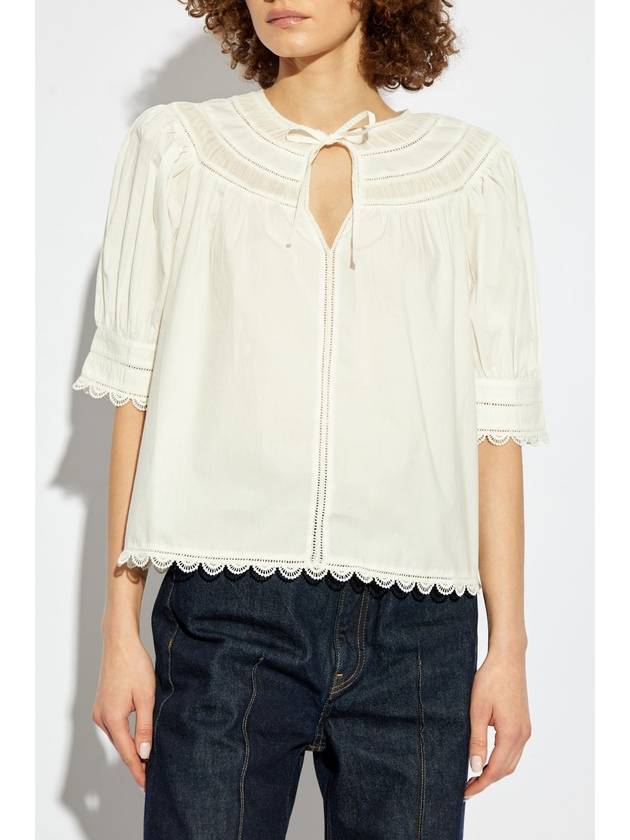 Ulla Johnson Top Dylan, Women's, Cream - ULLA JOHNSON - BALAAN 3