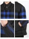 Men's Check Overfit Shirt Jacket Black Blue - BURBERRY - BALAAN 4