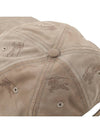 EKD Technical Cotton Base Ball Cap Beige - BURBERRY - BALAAN 9