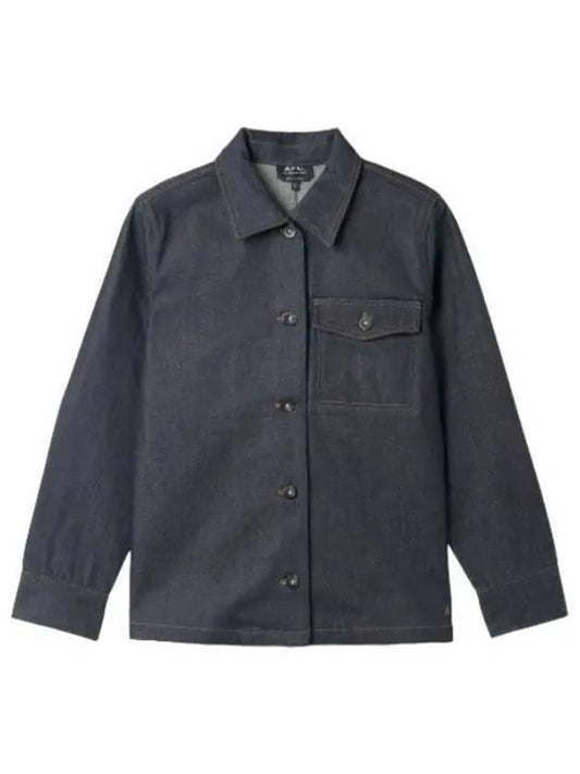 Denim shirt jacket indigo - A.P.C. - BALAAN 1