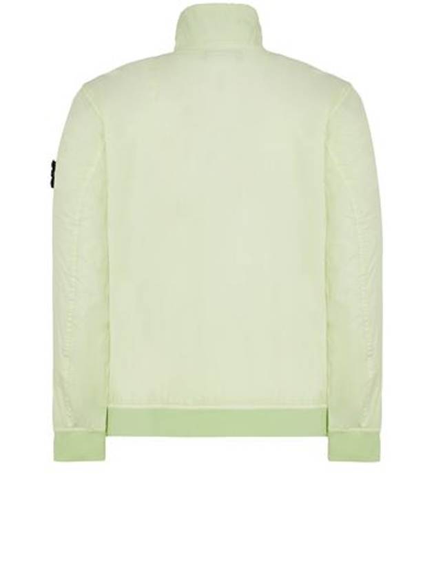 Garment Dyed Crinkle Reps Nylon Zip-up Jacket Lime - STONE ISLAND - BALAAN 3