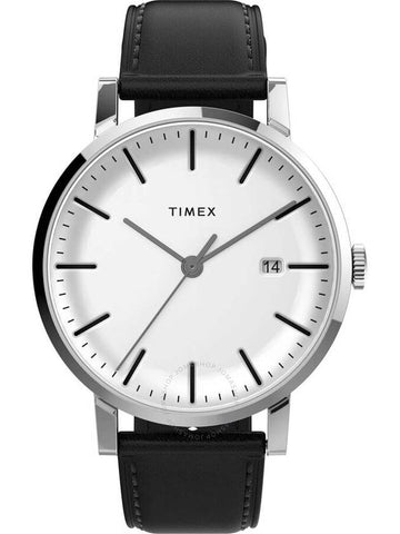 Timex Midtown Quartz White Dial Unisex Watch TW2V36300 - TIMEX - BALAAN 1