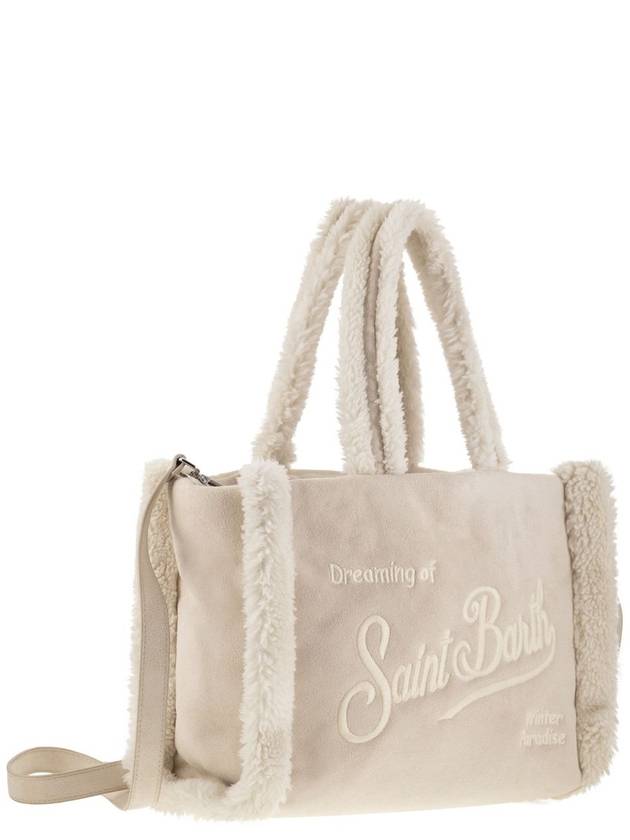 Small soft faux sheepskin bag with Saint Barth logo and shoulder strap - MC 2 SAINT BARTH - BALAAN 4