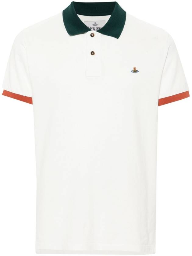 Classic ORB Logo Polo Shirt White - VIVIENNE WESTWOOD - BALAAN 2