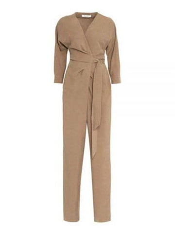 Gattoni Wrap Jumpsuit Camel - MAX MARA - BALAAN 2