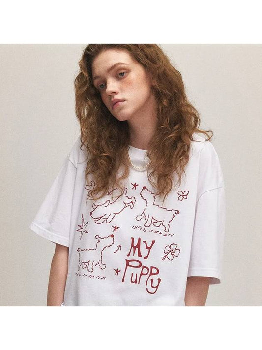 MY PUPPY Short Sleeve Tee White - CPGN STUDIO - BALAAN 1