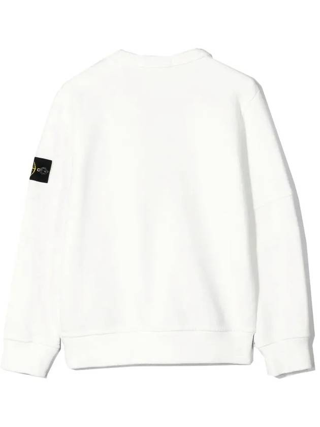 Kids Waffen Embroidered Logo Sweatshirt White 711660140 V0001 - STONE ISLAND - BALAAN 3